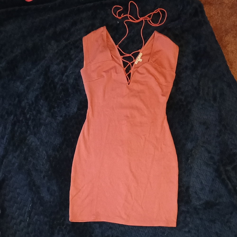Charlotte Russe Women's XS Pink Bodycon Dress